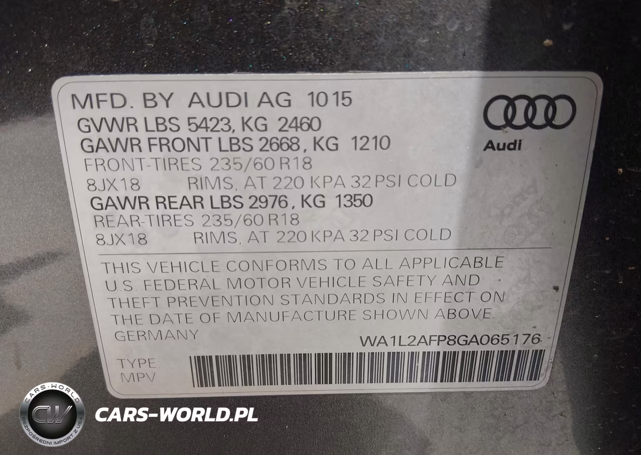 2016 Audi Q5 2.0T Premium VIN:WA1L2AFP8GA065176 - 9