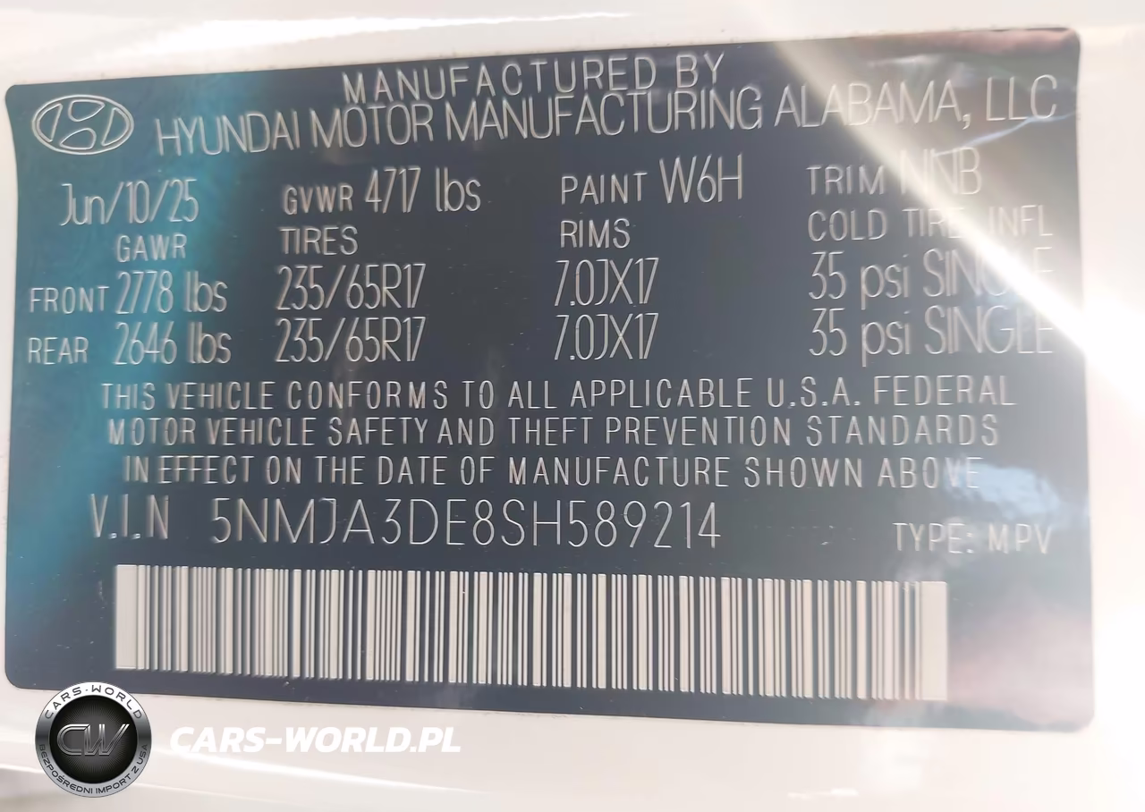 2025 Hyundai Tucson Se VIN:5NMJA3DE8SH589214 - 9