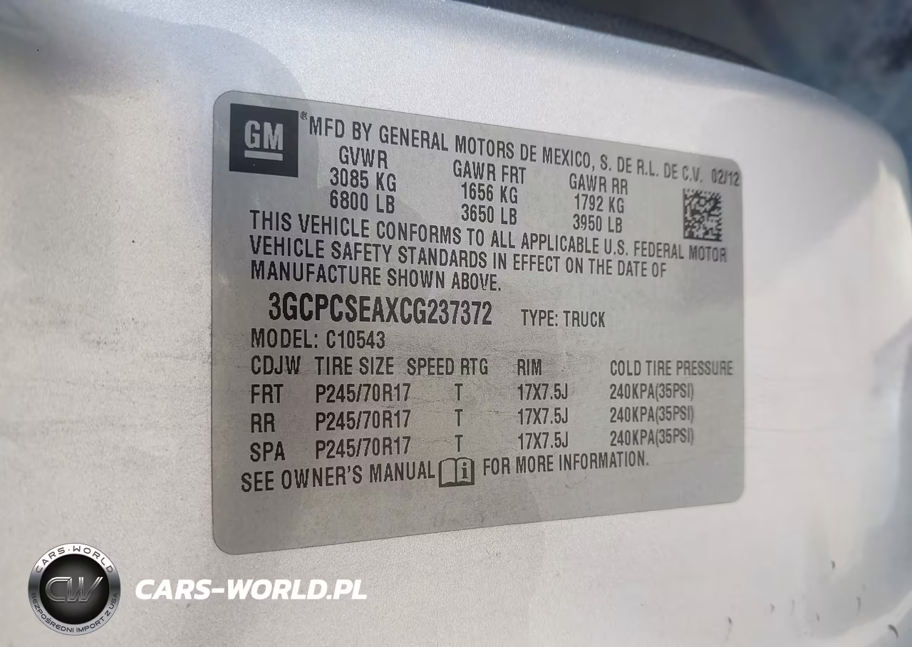 2012 Chevrolet Silverado C1500 Lt VIN:3GCPCSEAXCG237372 - 9
