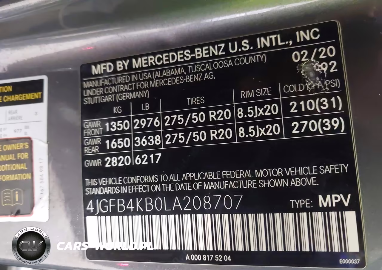 2020 Mercedes-Benz Gle 350 4Matic VIN:4JGFB4KB0LA208707 - 9