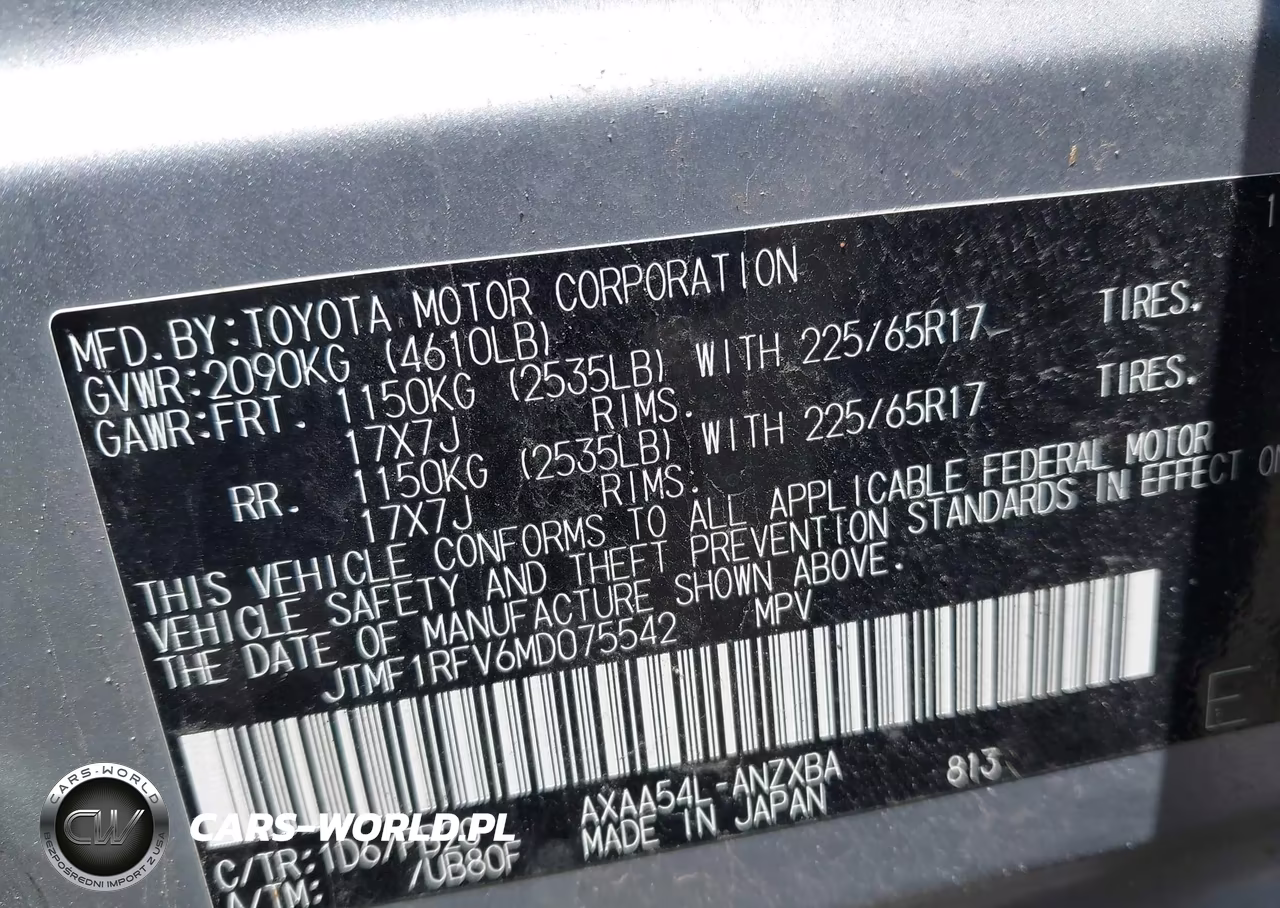 2021 Toyota Rav4 Le VIN:JTMF1RFV6MD075542 - 9