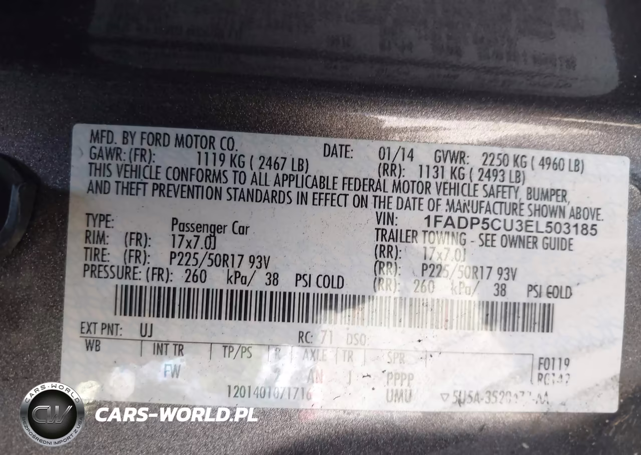 2014 Ford C-Max Energi Sel VIN:1FADP5CU3EL503185 - 9