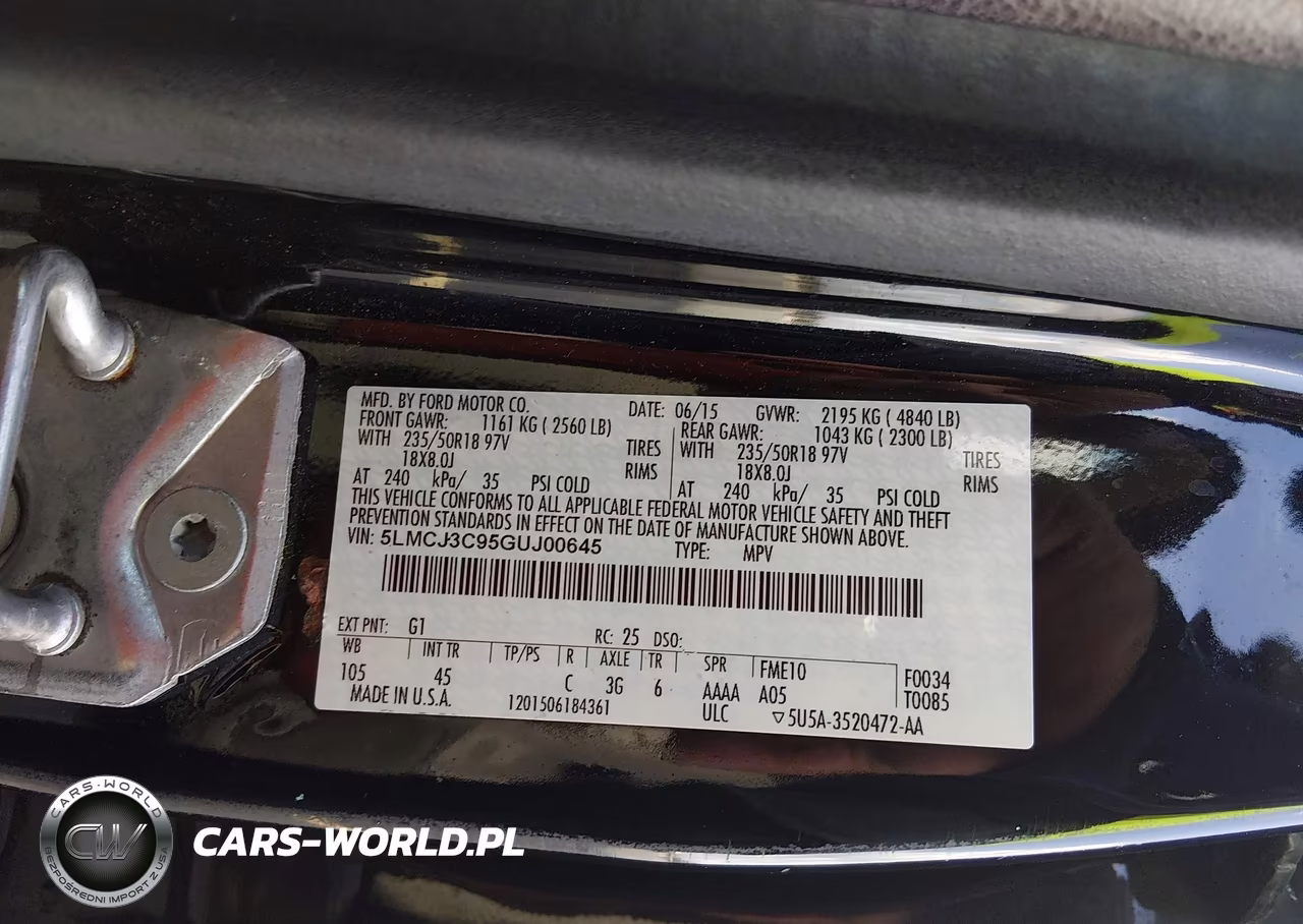 2016 Lincoln Mkc Reserve VIN:5LMCJ3C95GUJ00645 - 9