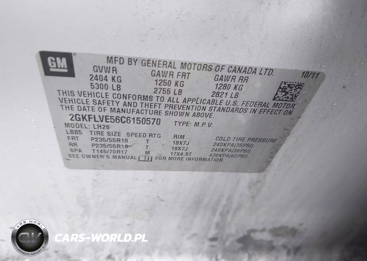 2012 GMC Terrain Slt-1 VIN:2GKFLVE56C6150570 - 9
