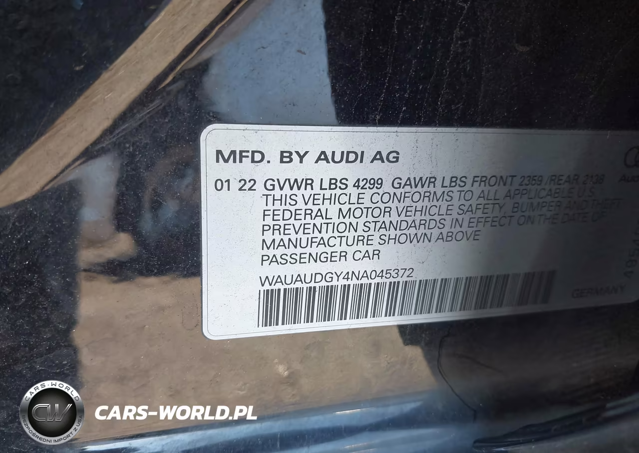 2022 Audi A3 Premium 40 Tfsi Front-Wheel Drive S Tronic VIN:WAUAUDGY4NA045372 - 9