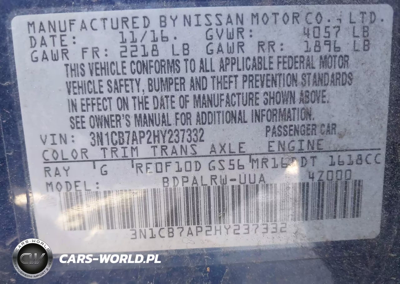 2017 Nissan Sentra Sr Turbo VIN:3N1CB7AP2HY237332 - 9