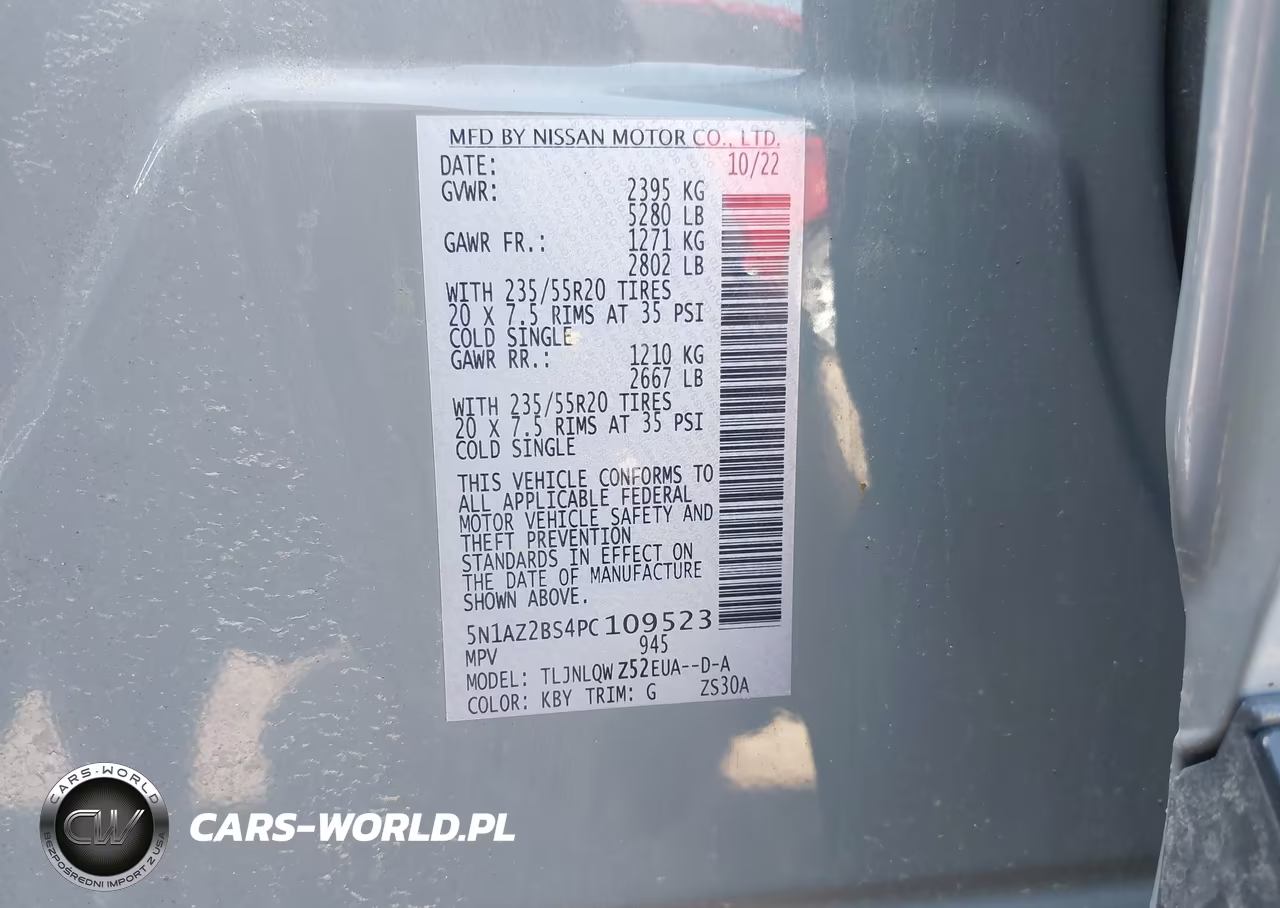 2023 Nissan Murano Sv Intelligent Awd VIN:5N1AZ2BS4PC109523 - 9