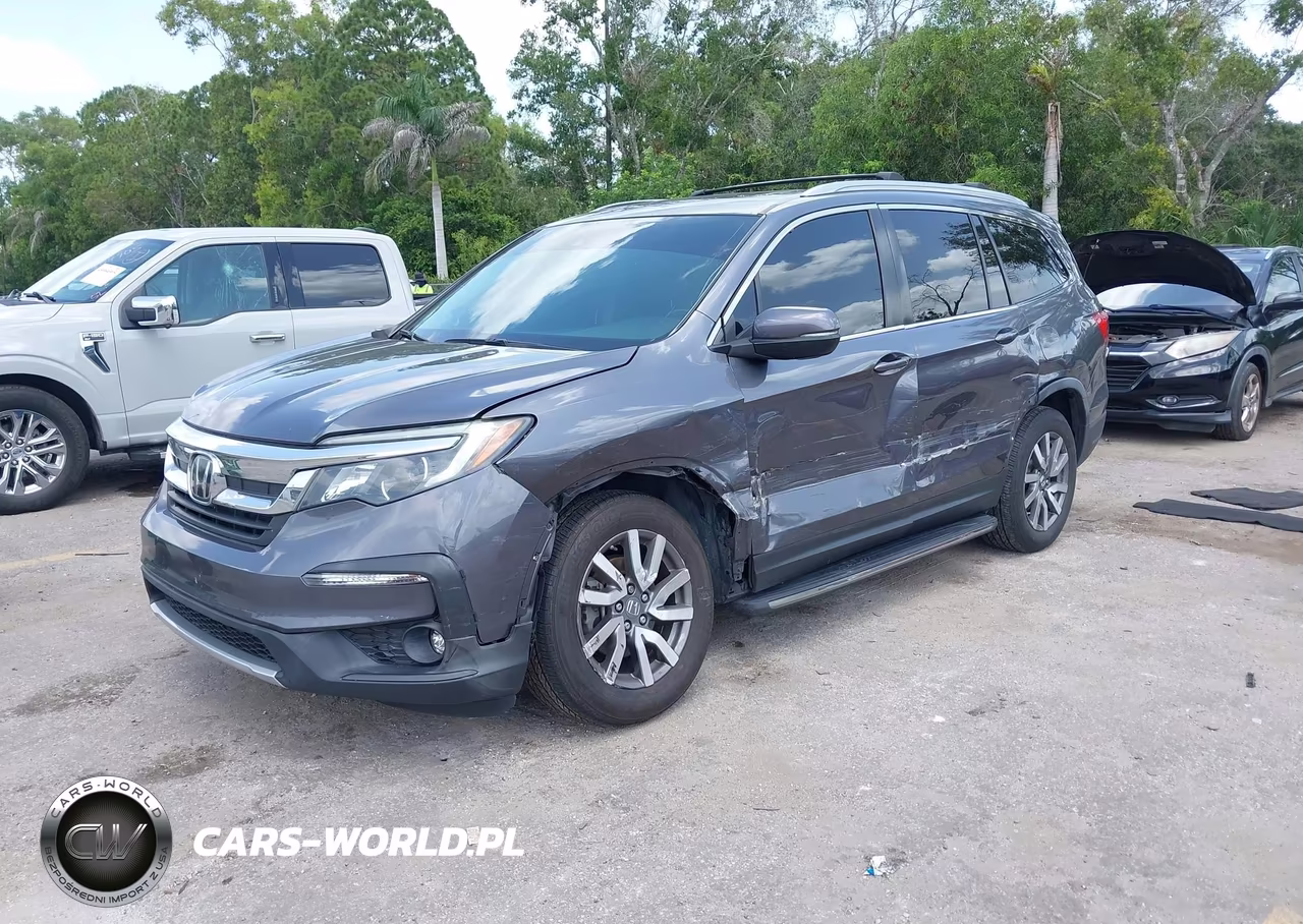 2020 Honda Pilot Awd Ex-L VIN:5FNYF6H52LB033477 - 2
