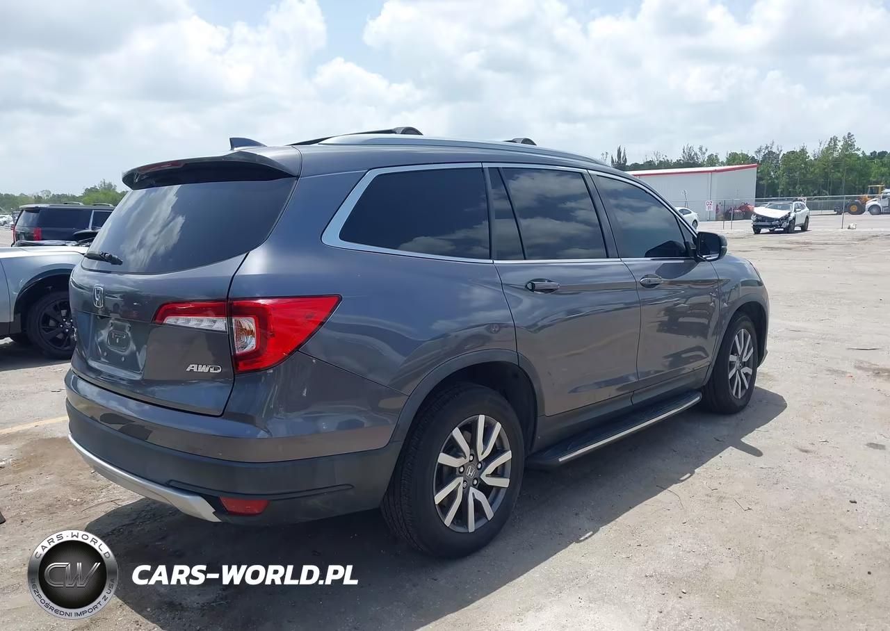 2020 Honda Pilot Awd Ex-L VIN:5FNYF6H52LB033477 - 4