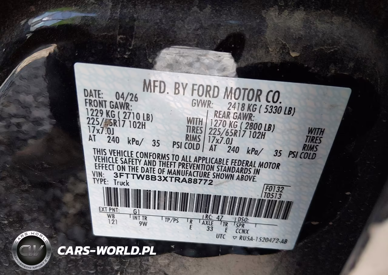 2026 Ford Maverick Xl VIN:3FTTW8B3XTRA88772 - 9