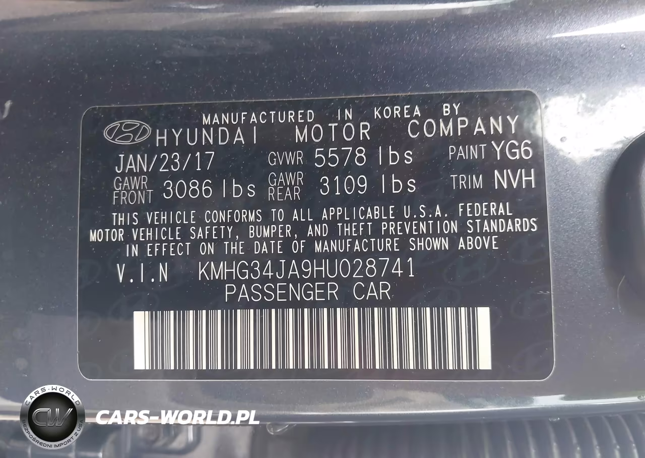 2017 Genesis G90 3.3T Premium VIN:KMHG34JA9HU028741 - 9