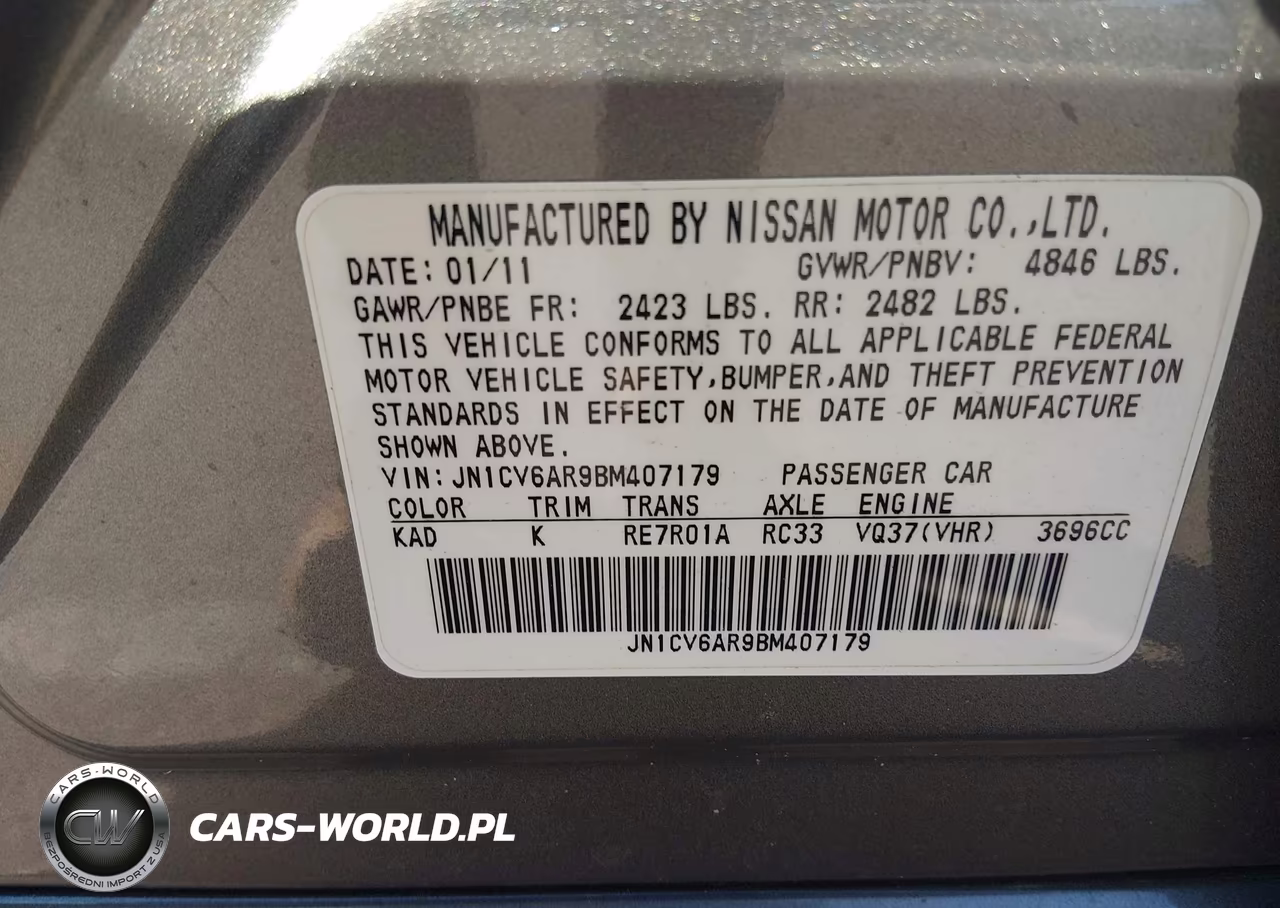 2011 Infiniti G37X VIN:JN1CV6AR9BM407179 - 9
