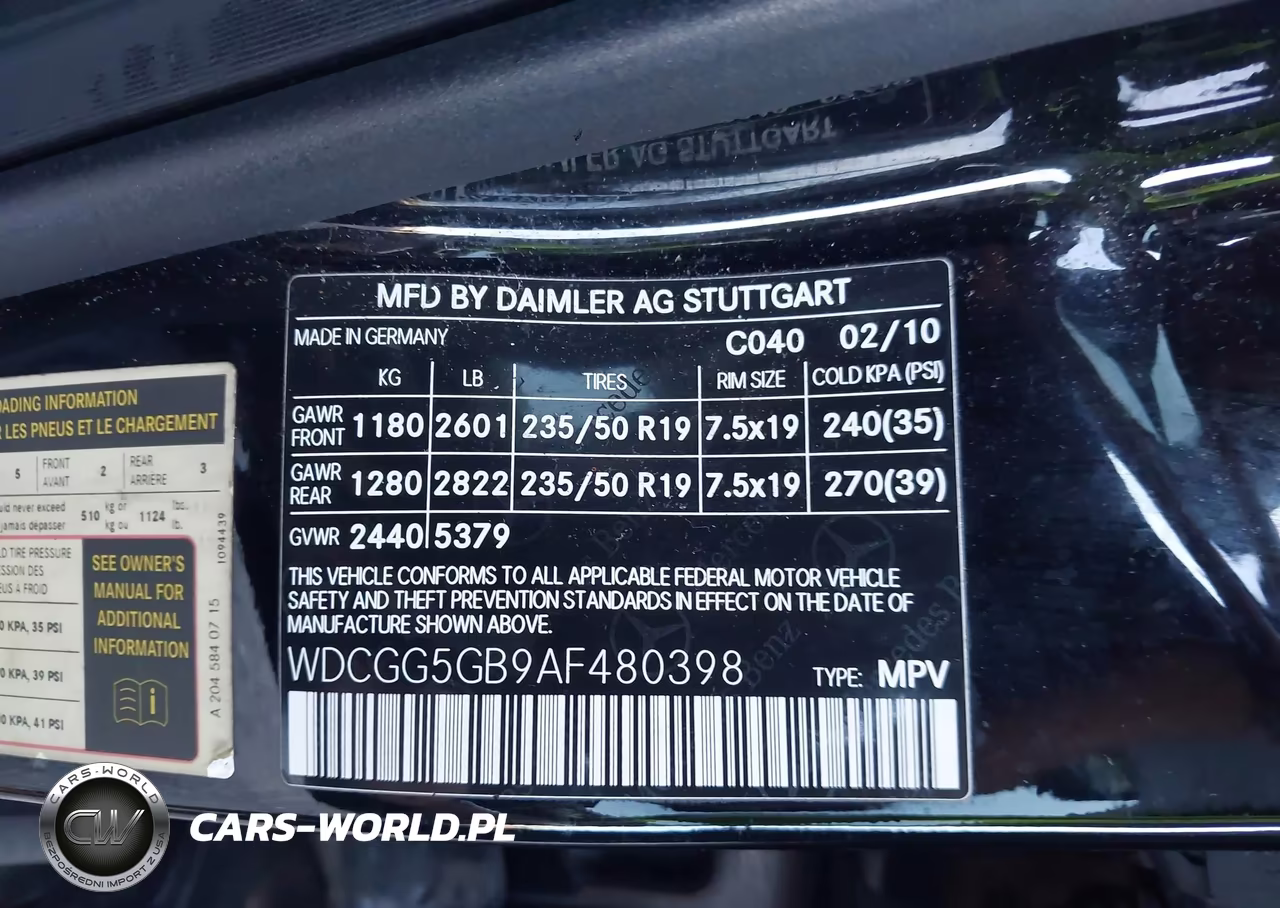 2010 Mercedes-Benz Glk 350 VIN:WDCGG5GB9AF480398 - 9