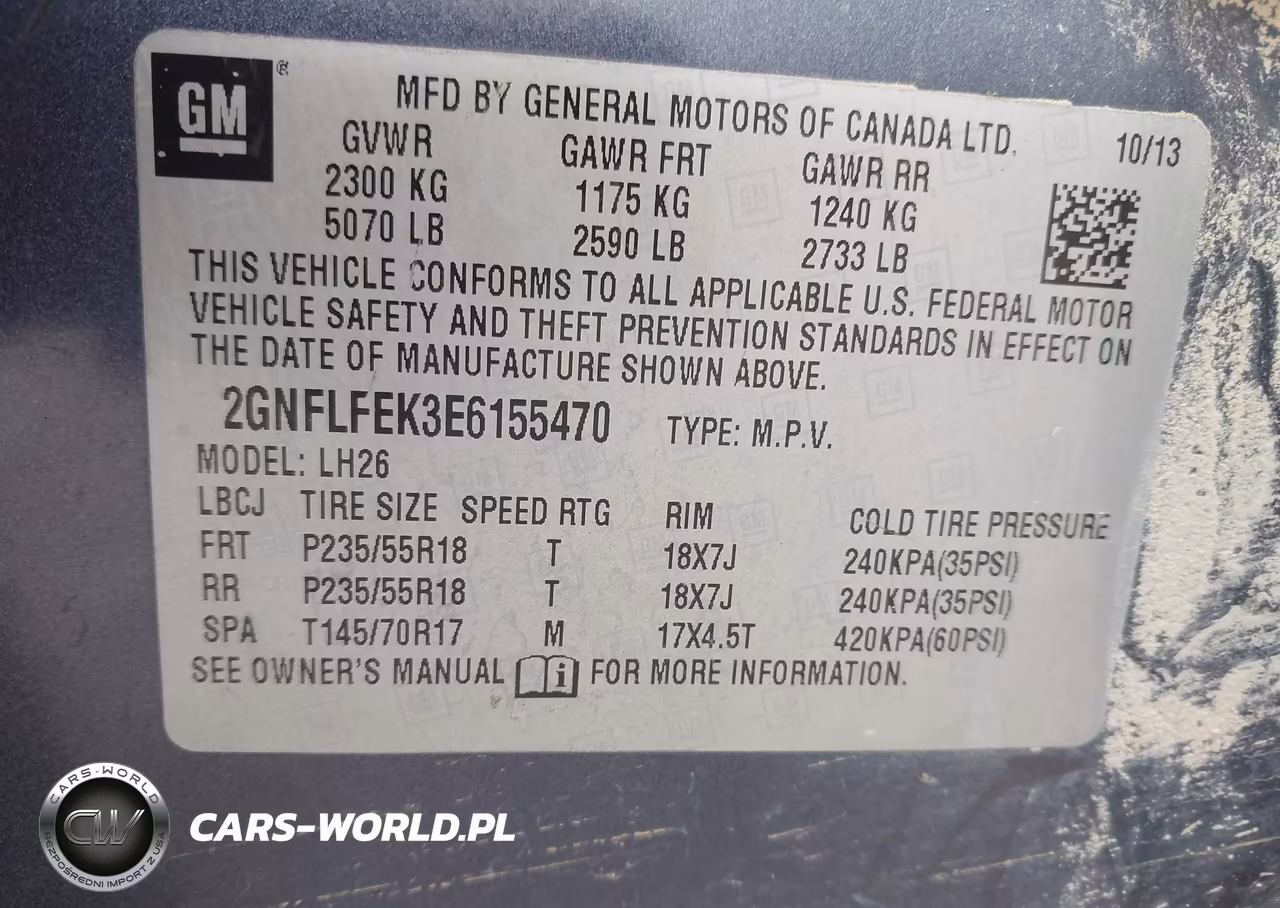 2014 Chevrolet Equinox Lt VIN:2GNFLFEK3E6155470 - 9