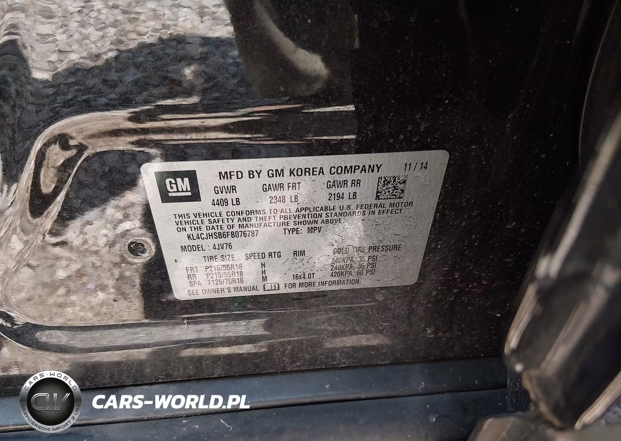 2015 Buick Encore Premium VIN:KL4CJHSB6FB076787 - 9