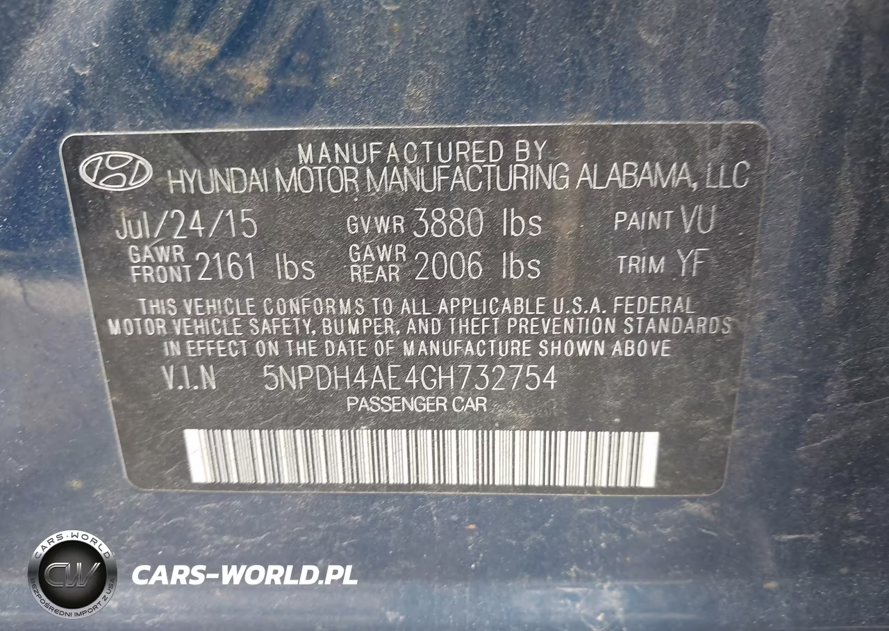 2016 Hyundai Elantra Value Edition VIN:5NPDH4AE4GH732754 - 9