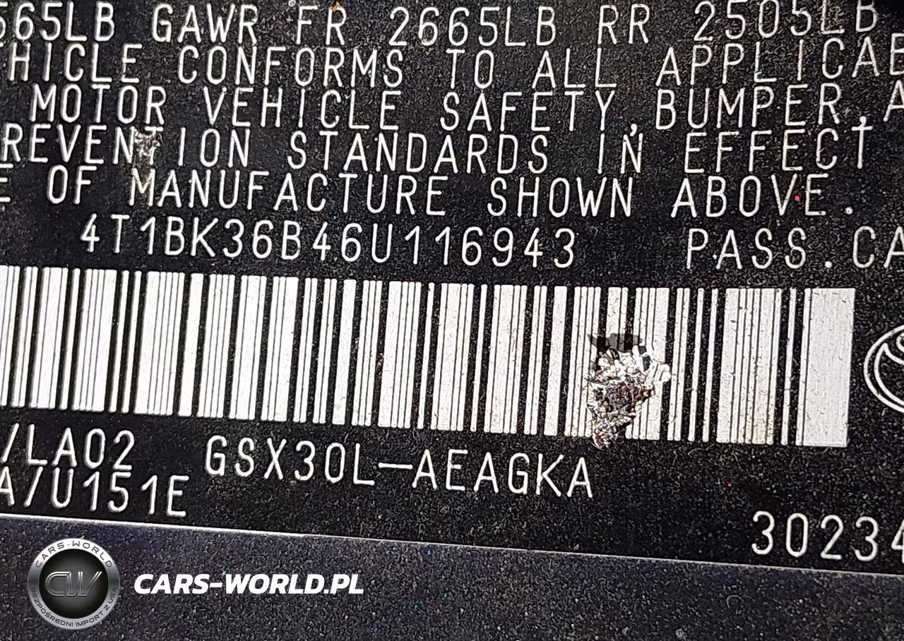 2006 Toyota Avalon Xls VIN:4T1BK36B46U116943 - 9