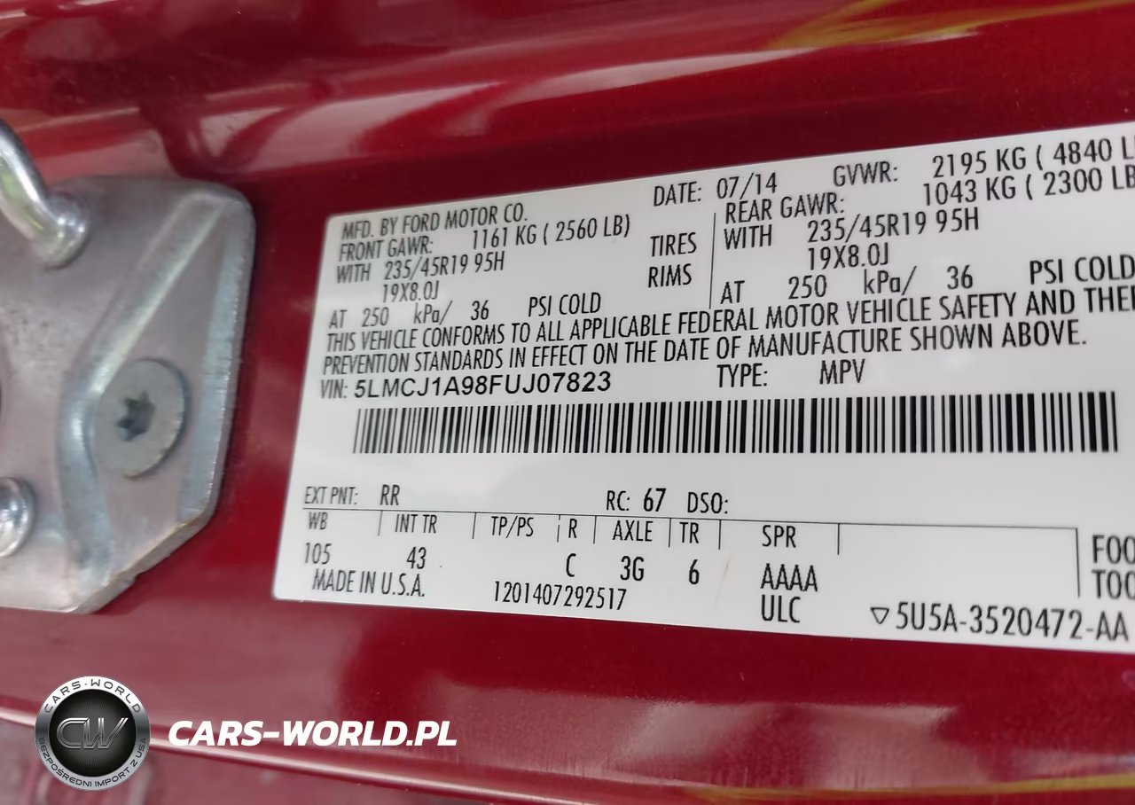 2015 Lincoln Mkc VIN:5LMCJ1A98FUJ07823 - 9