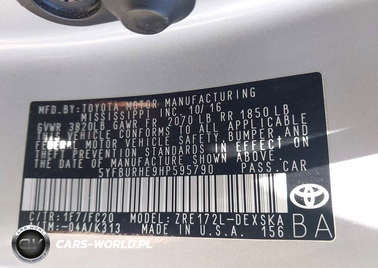 2017 Toyota Corolla Se Special Edition VIN:5YFBURHE9HP595790 - 9