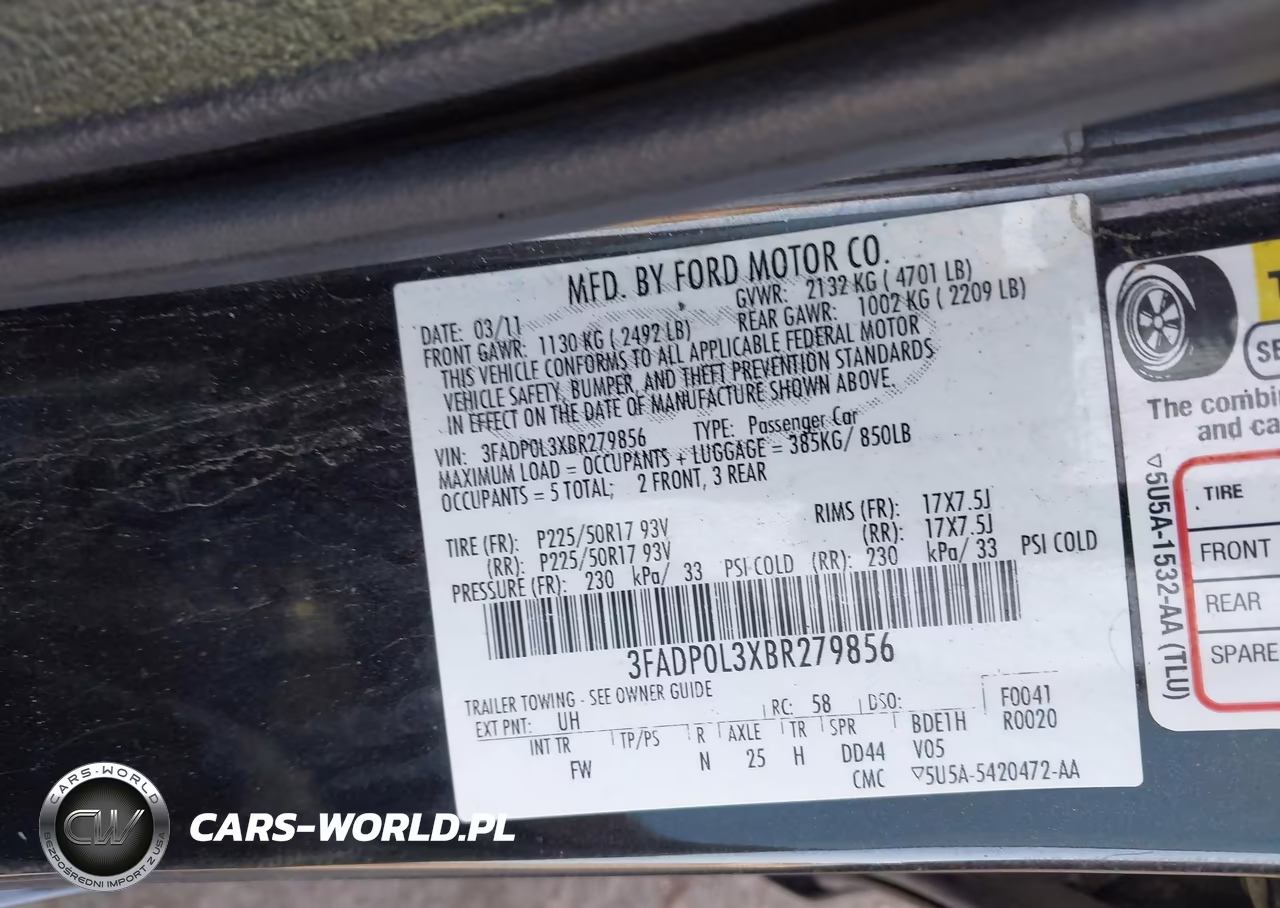 2011 Ford Fusion Hybrid VIN:3FADP0L3XBR279856 - 9