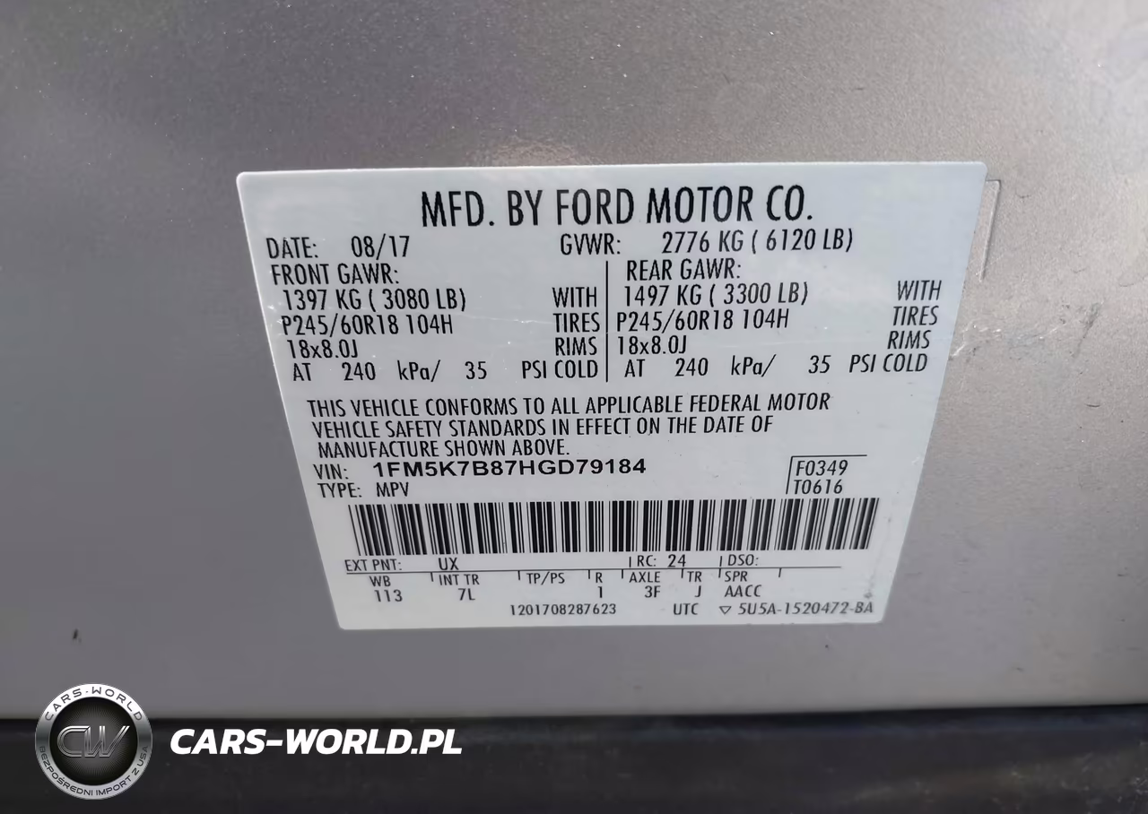 2017 Ford Explorer VIN:1FM5K7B87HGD79184 - 9