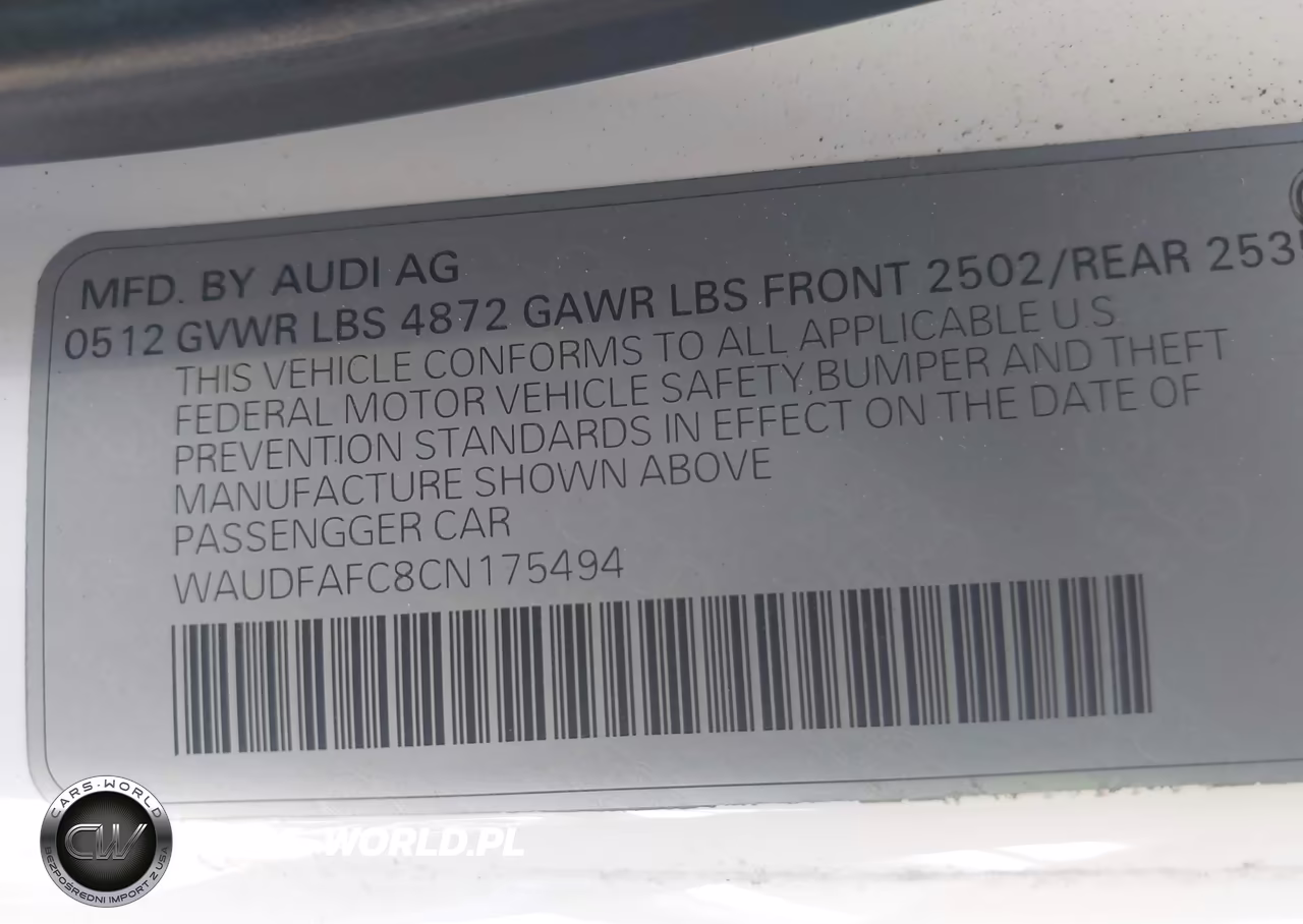 2012 Audi A6 2.0T Premium Plus VIN:WAUDFAFC8CN175494 - 9