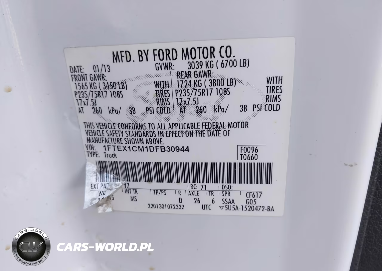 2013 Ford F-150 Stx-Xl-Xlt VIN:1FTEX1CM1DFB30944 - 9