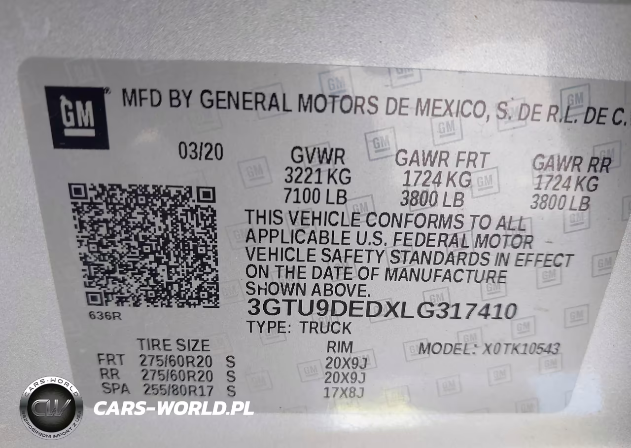2020 GMC Sierra 1500 4Wd Short Box Slt VIN:3GTU9DEDXLG317410 - 9