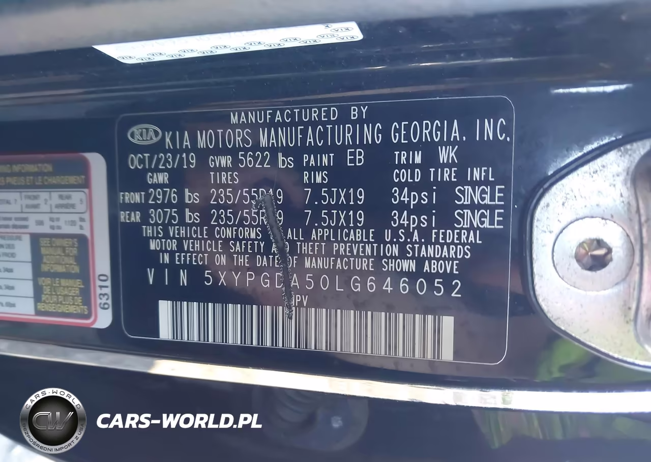 2020 Kia Sorento 3.3L S VIN:5XYPGDA50LG646052 - 9