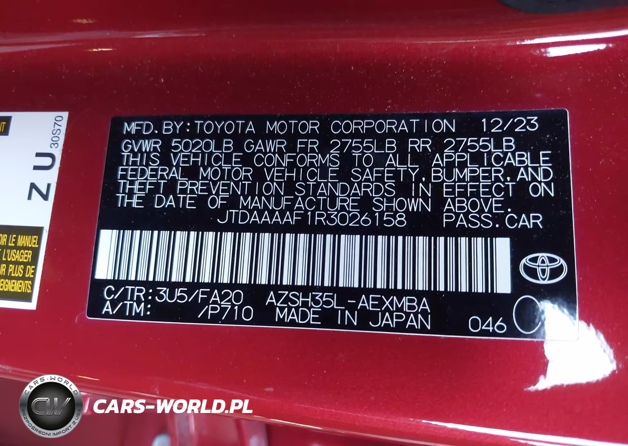 2024 Toyota Crown Xle VIN:JTDAAAAF1R3026158 - 9