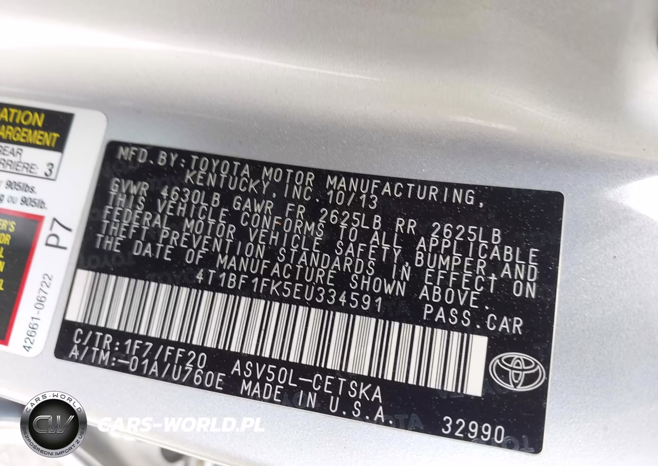 2014 Toyota Camry Se VIN:4T1BF1FK5EU334591 - 9