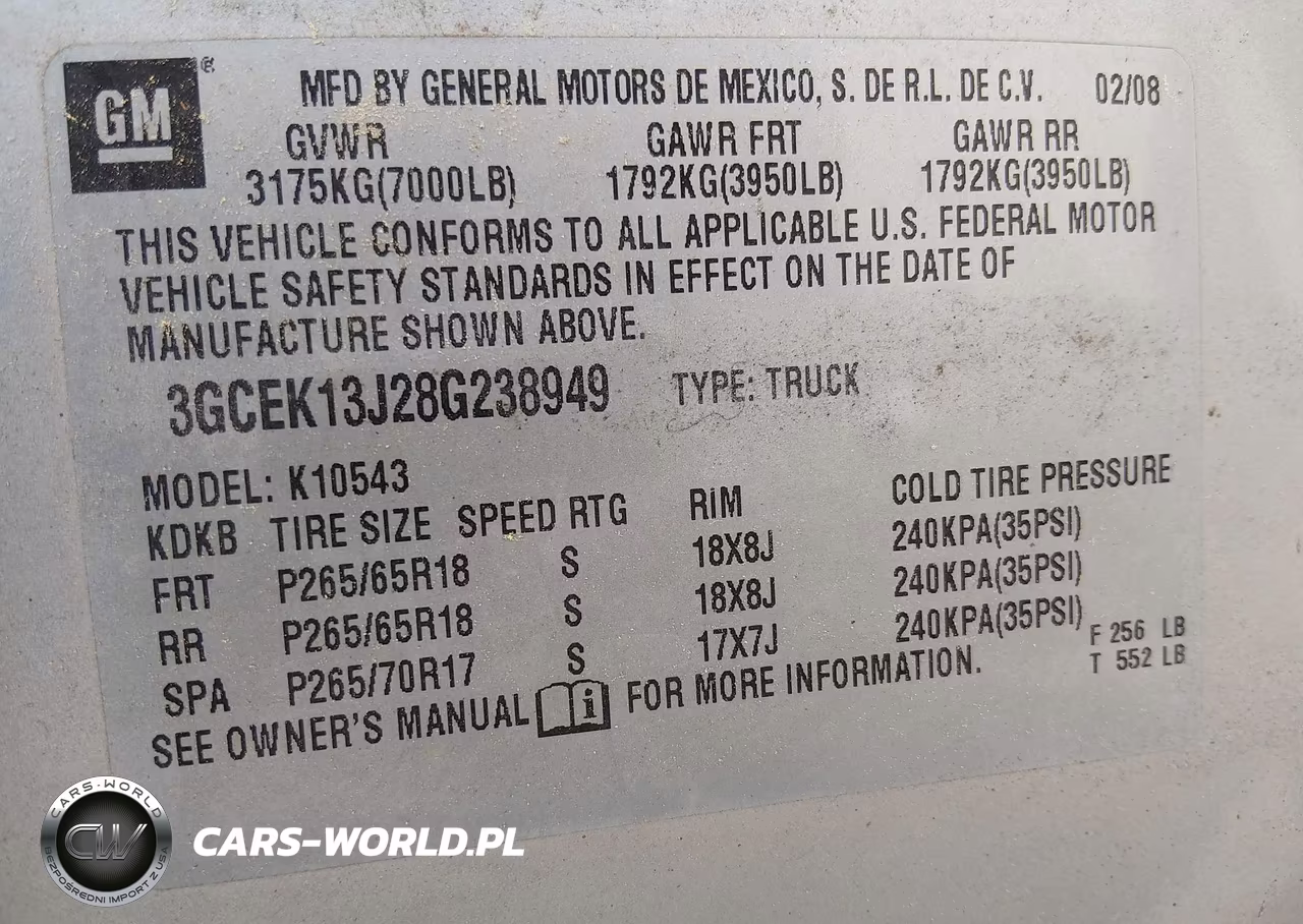 2008 Chevrolet Silverado 1500 Lt1 VIN:3GCEK13J28G238949 - 9