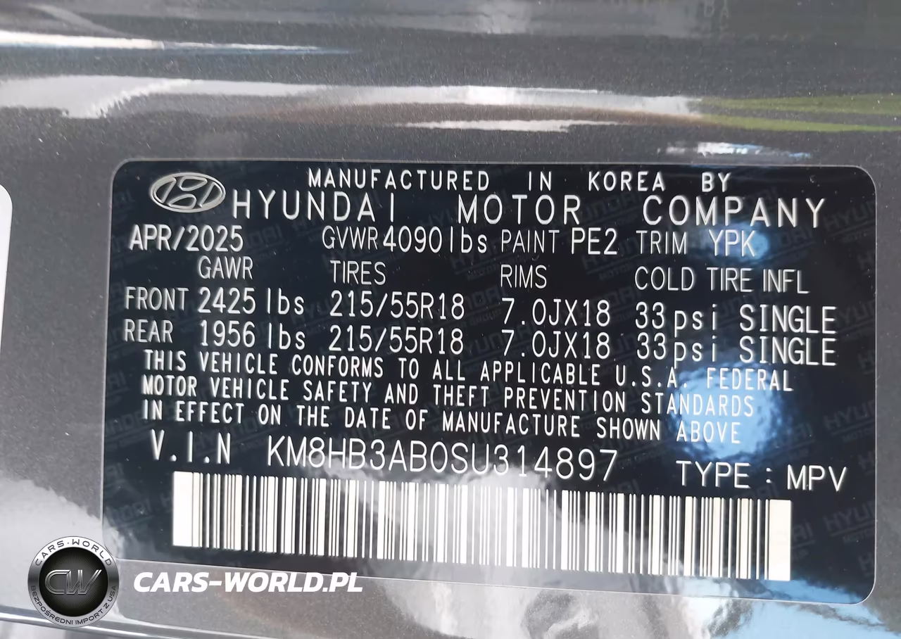 2025 Hyundai Kona Sel VIN:KM8HB3AB0SU314897 - 9