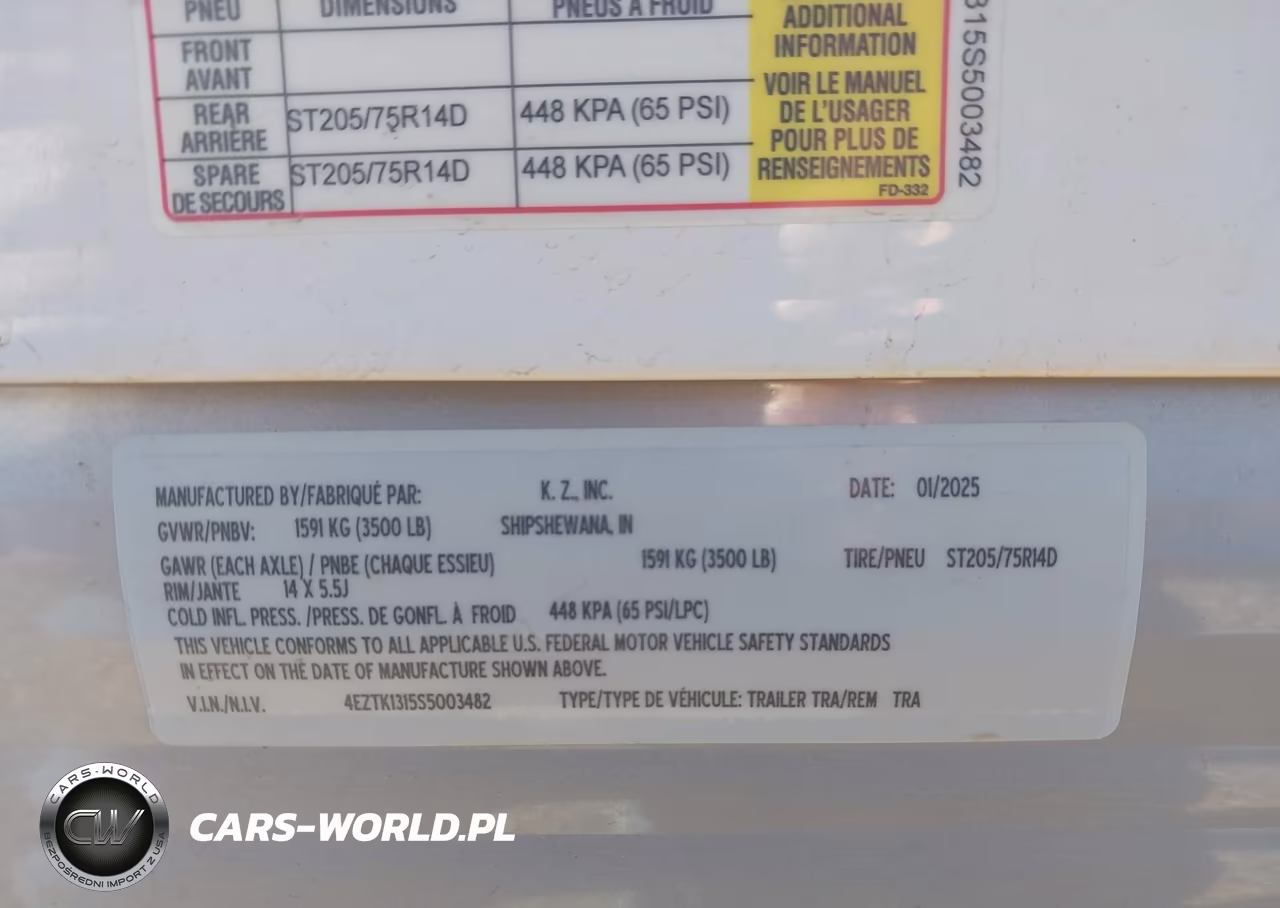 2025 K-Z Inc Travel Trailer VIN:4EZTK1315S5003482 - 9