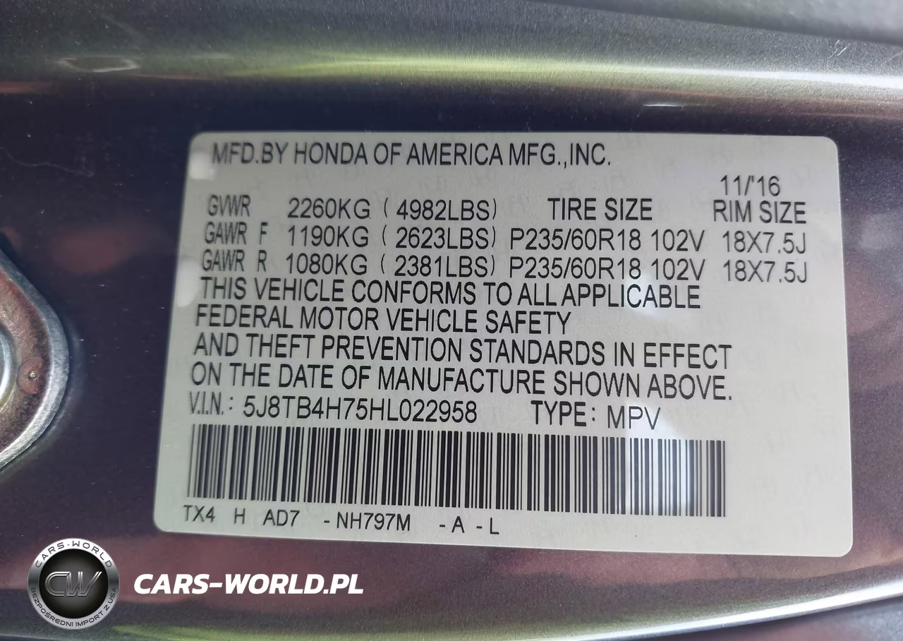 2017 Acura Rdx Advance Package VIN:5J8TB4H75HL022958 - 9