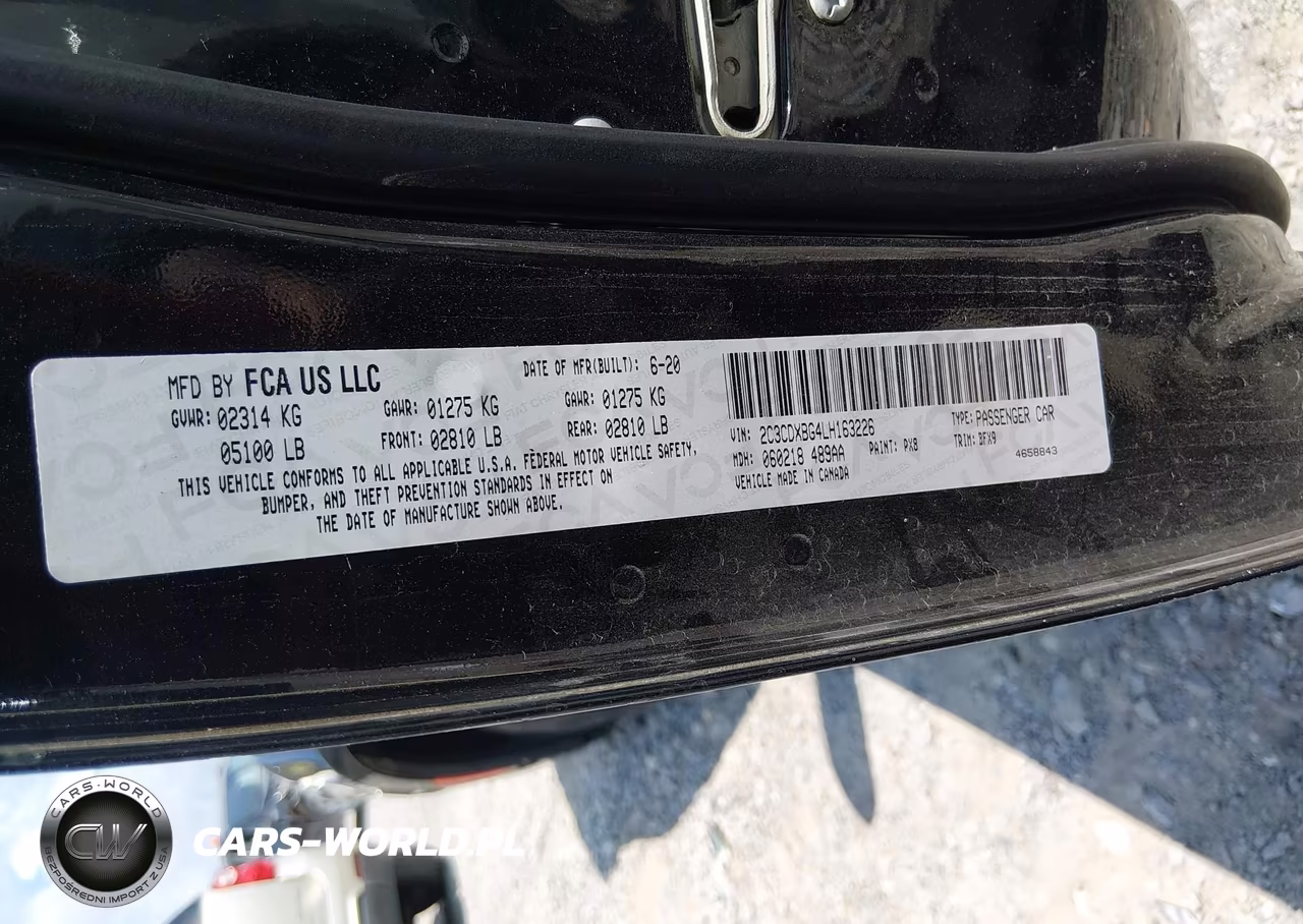 2020 Dodge Charger Sxt Rwd VIN:2C3CDXBG4LH163226 - 9