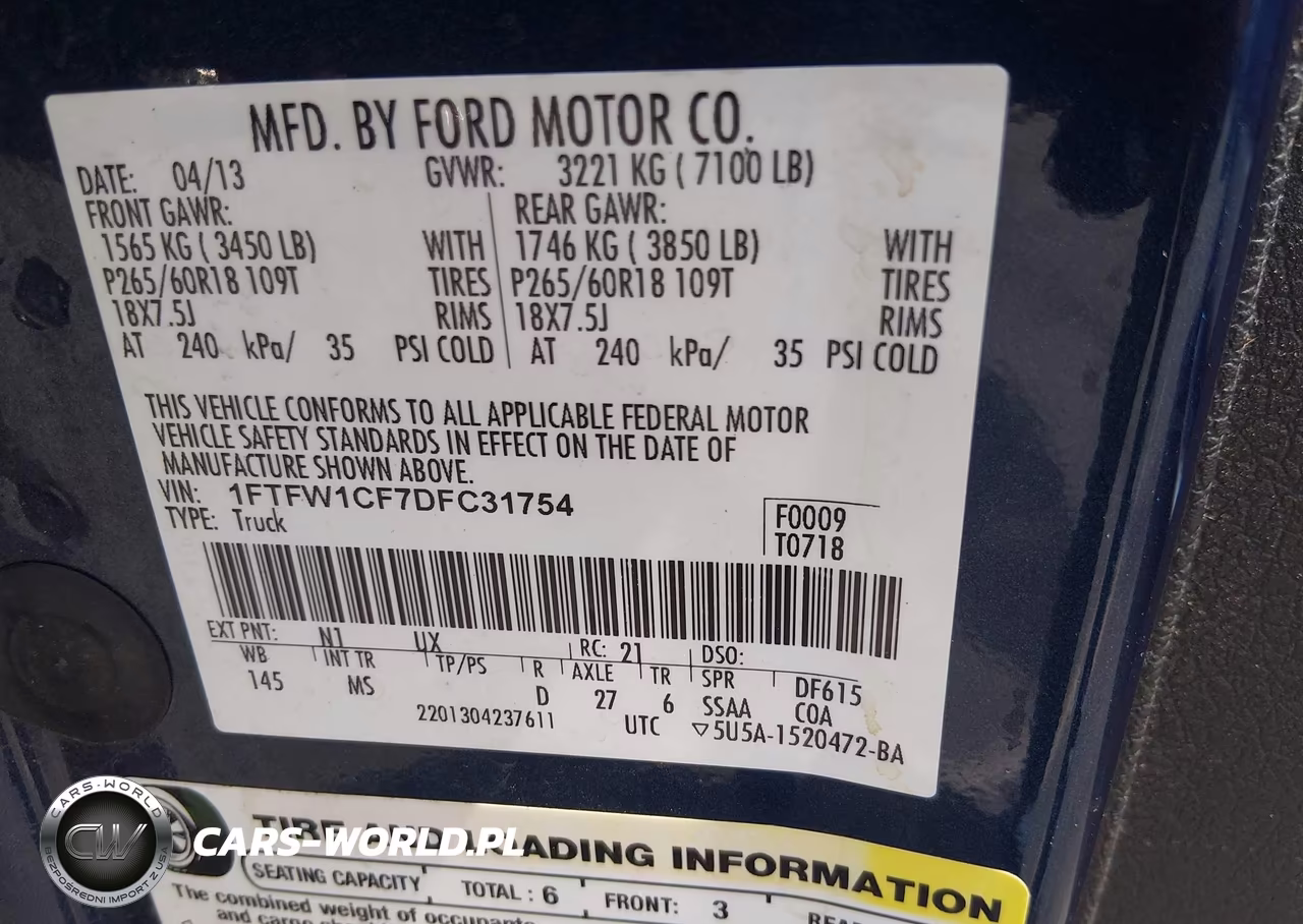 2013 Ford F-150 Fx2-King Ranch-Lariat-Platinum-Xl-Xlt VIN:1FTFW1CF7DFC31754 - 9