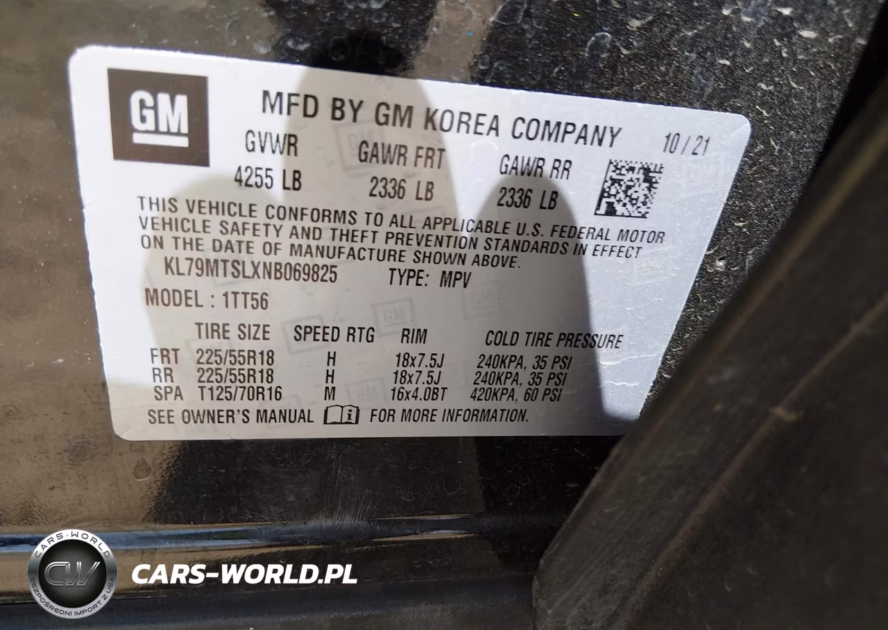 2022 Chevrolet Trailblazer Fwd Rs VIN:KL79MTSLXNB069825 - 9