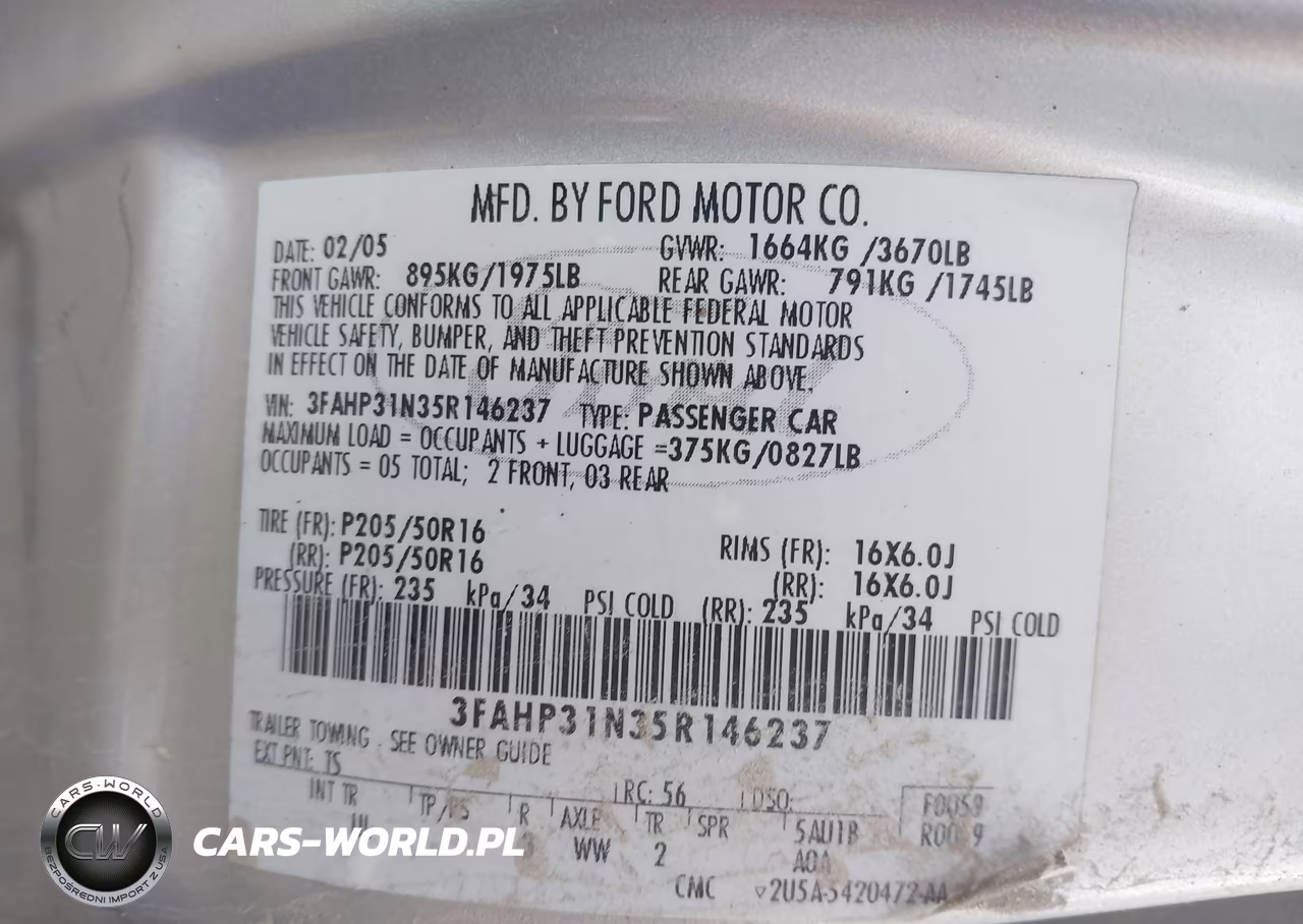 2005 Ford Focus Zx3 VIN:3FAHP31N35R146237 - 9