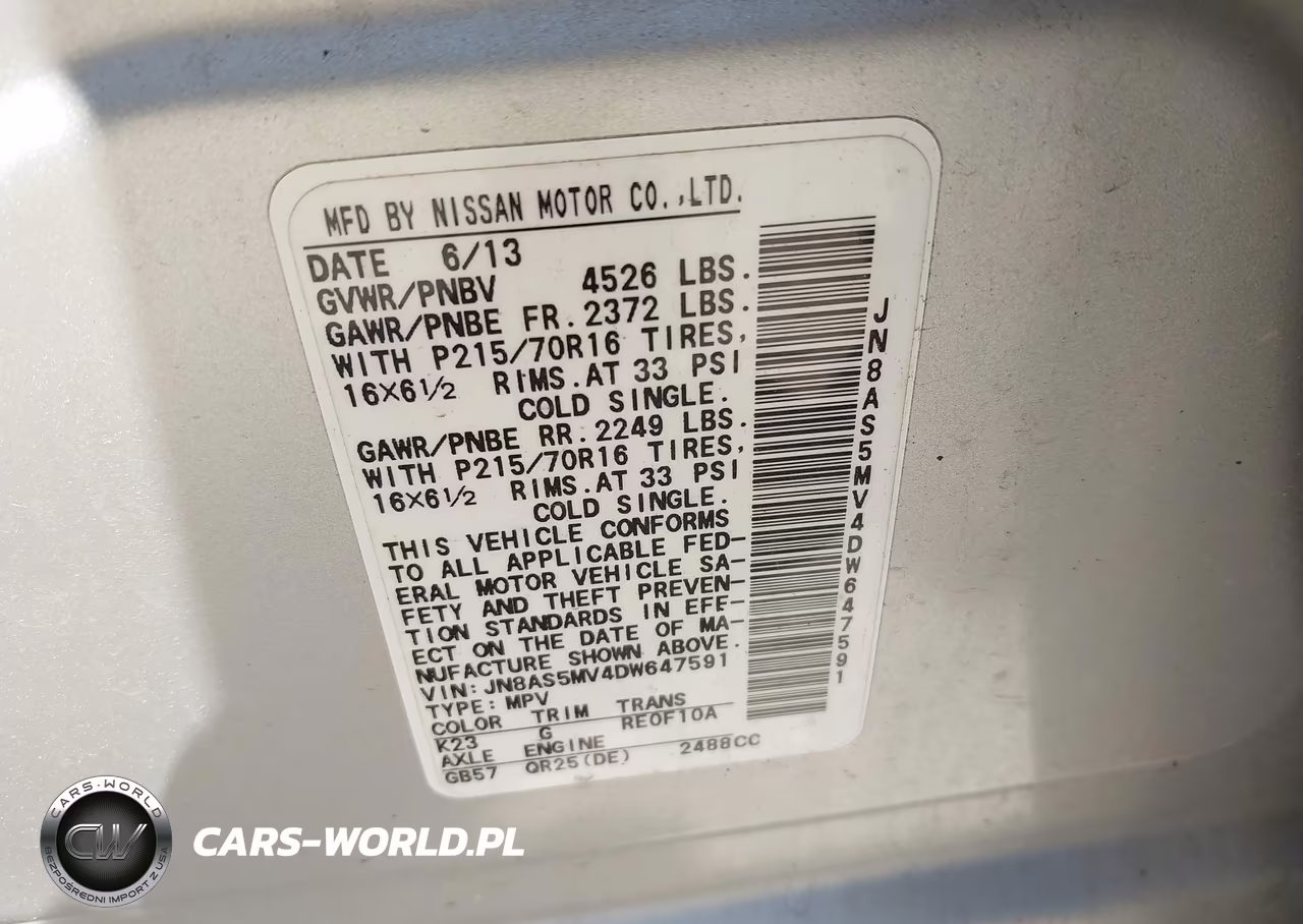 2013 Nissan Rogue S VIN:JN8AS5MV4DW647591 - 9