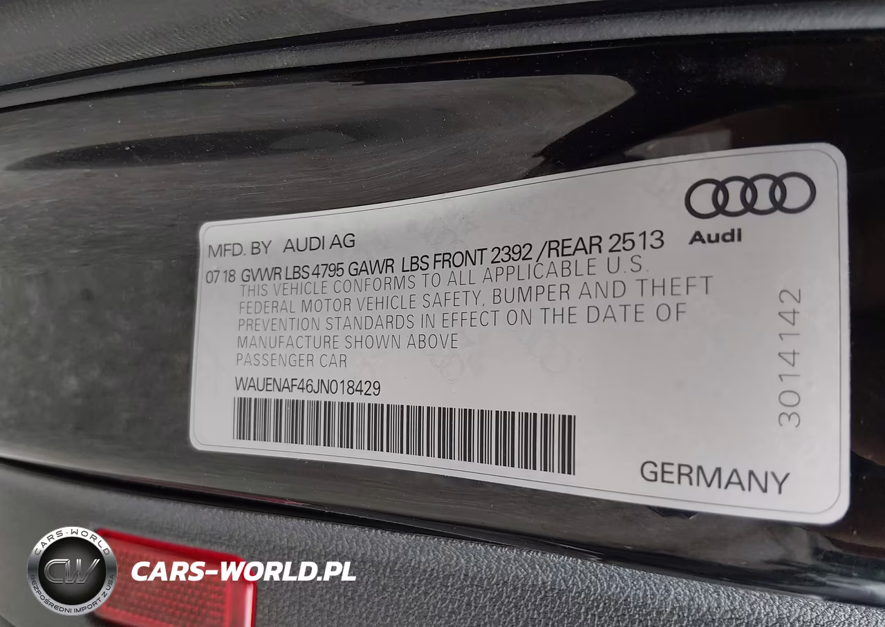 2018 Audi A4 2.0T Premium-2.0T Tech Premium VIN:WAUENAF46JN018429 - 9