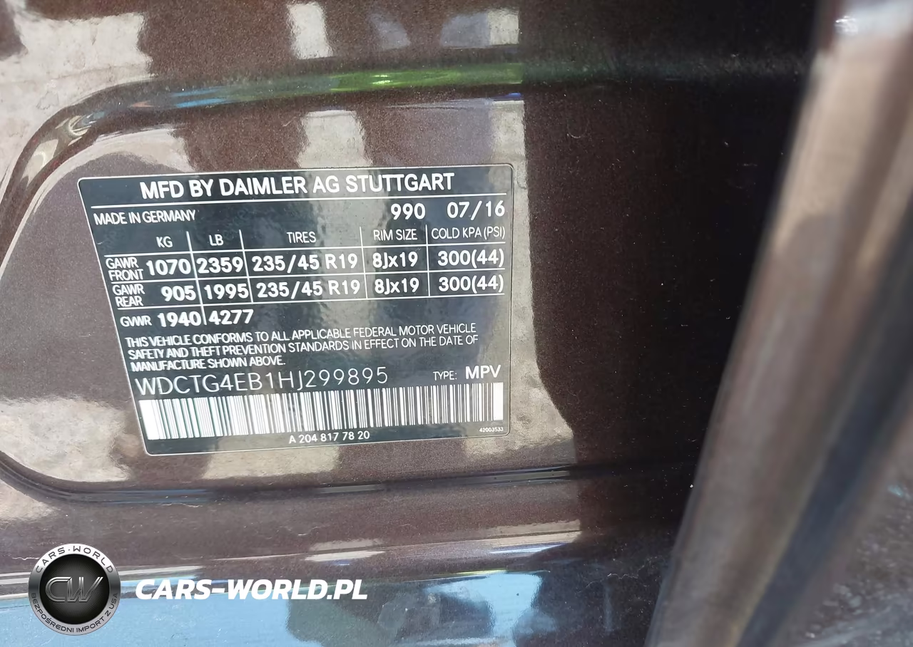 2017 Mercedes-Benz Gla 250 VIN:WDCTG4EB1HJ299895 - 9
