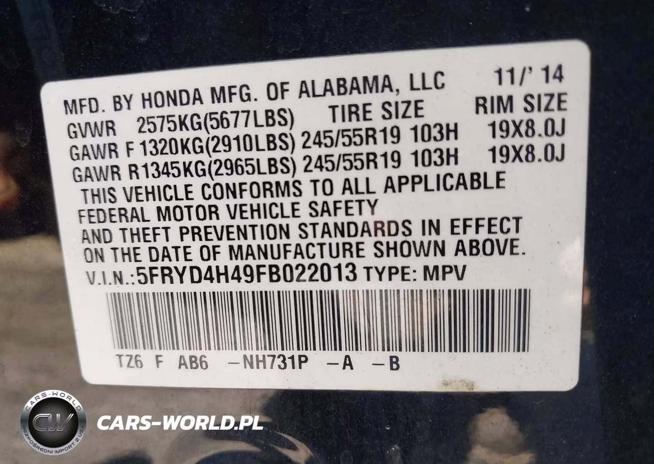 2015 Acura Mdx Technology Package VIN:5FRYD4H49FB022013 - 9
