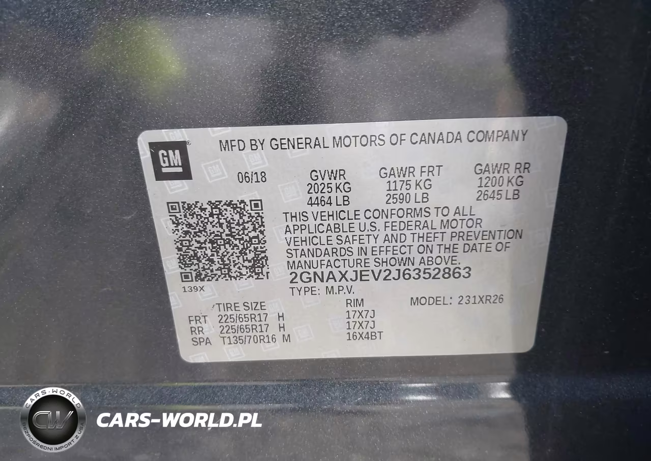 2018 Chevrolet Equinox Lt VIN:2GNAXJEV2J6352863 - 9