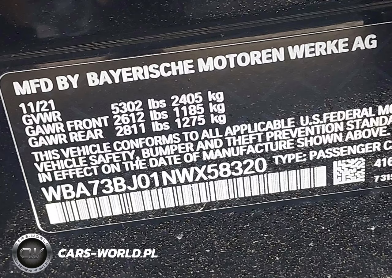 2022 BMW 540 I xDrive VIN:WBA73BJ01NWX58320 - 9