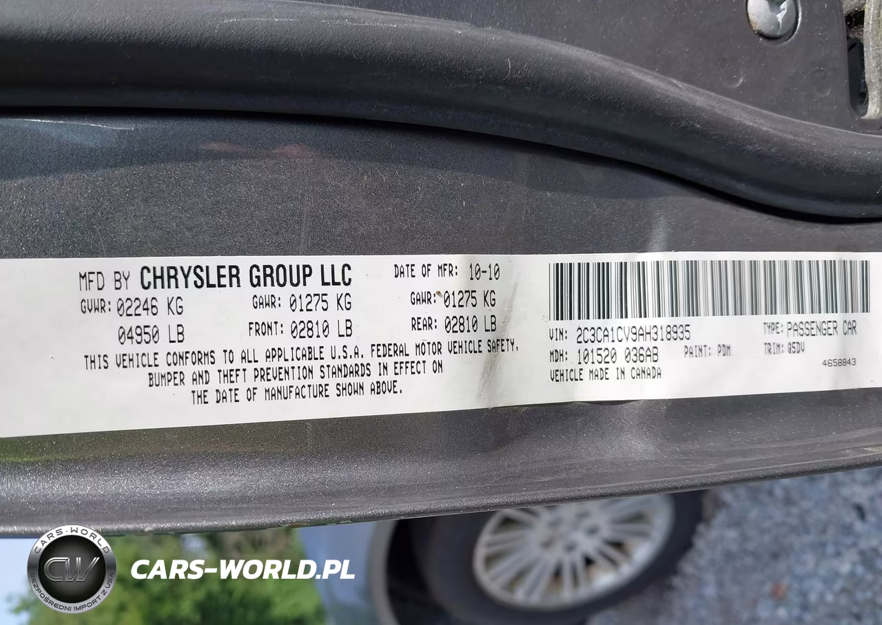 2010 Chrysler 300 Touring Plus VIN:2C3CA1CV9AH318935 - 9