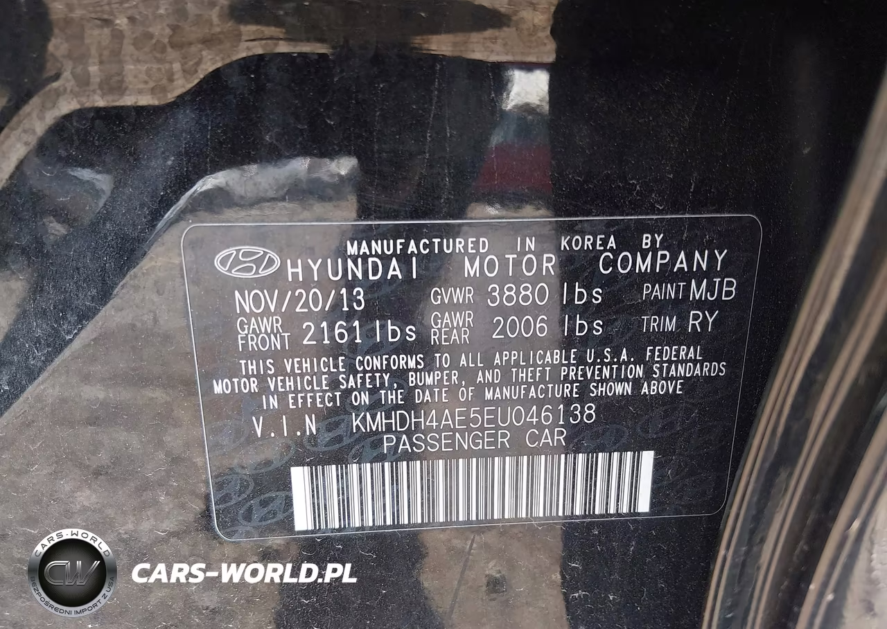 2014 Hyundai Elantra Limited VIN:KMHDH4AE5EU046138 - 9