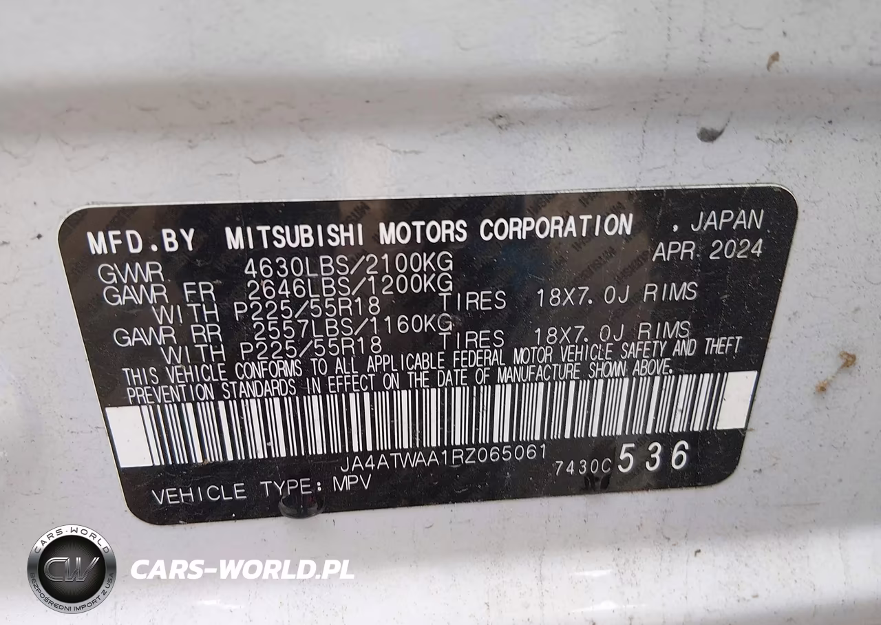 2024 Mitsubishi Eclipse Cross Se S-Awc VIN:JA4ATWAA1RZ065061 - 9