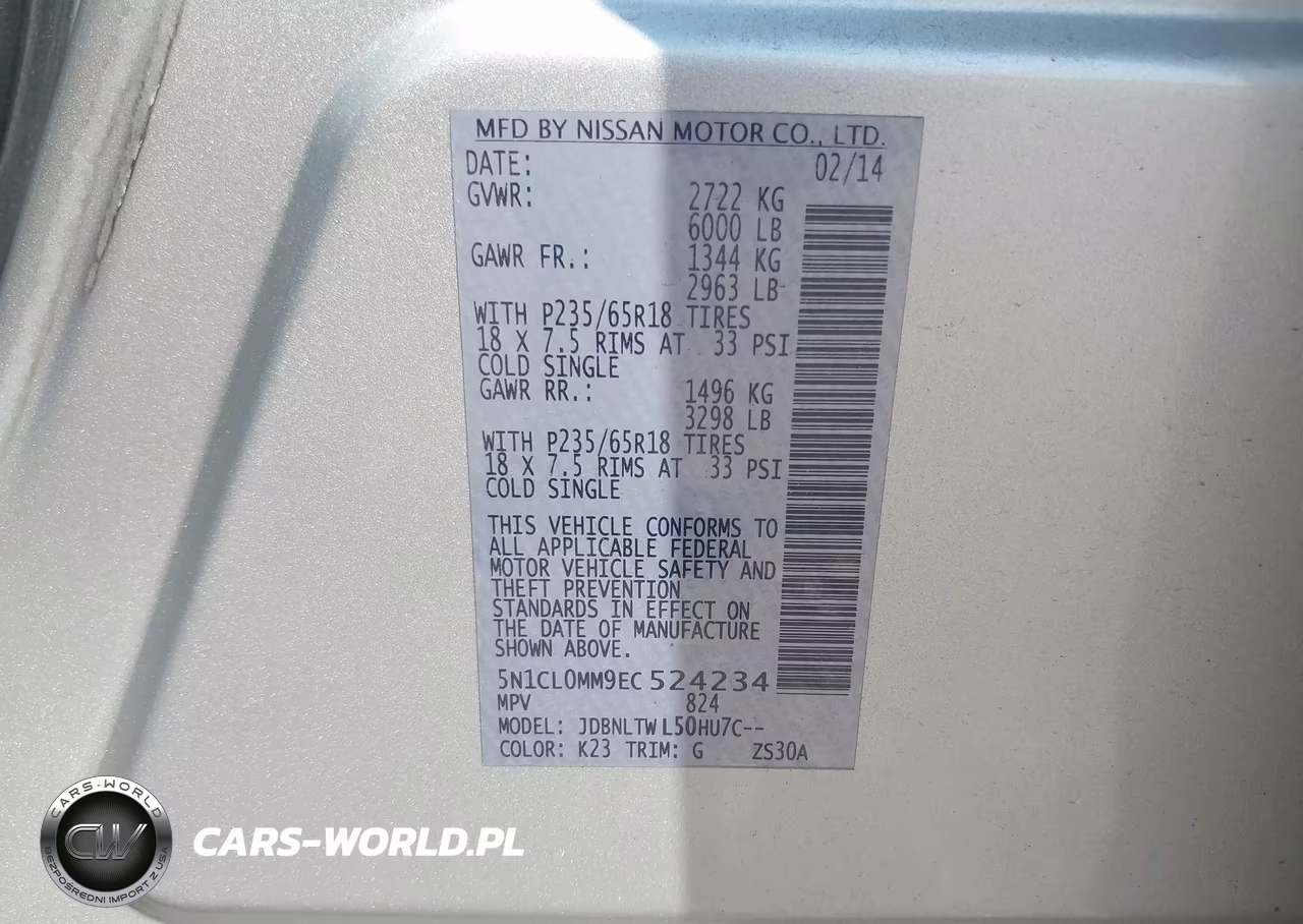 2014 Infiniti Qx60 Hybrid VIN:5N1CL0MM9EC524234 - 9