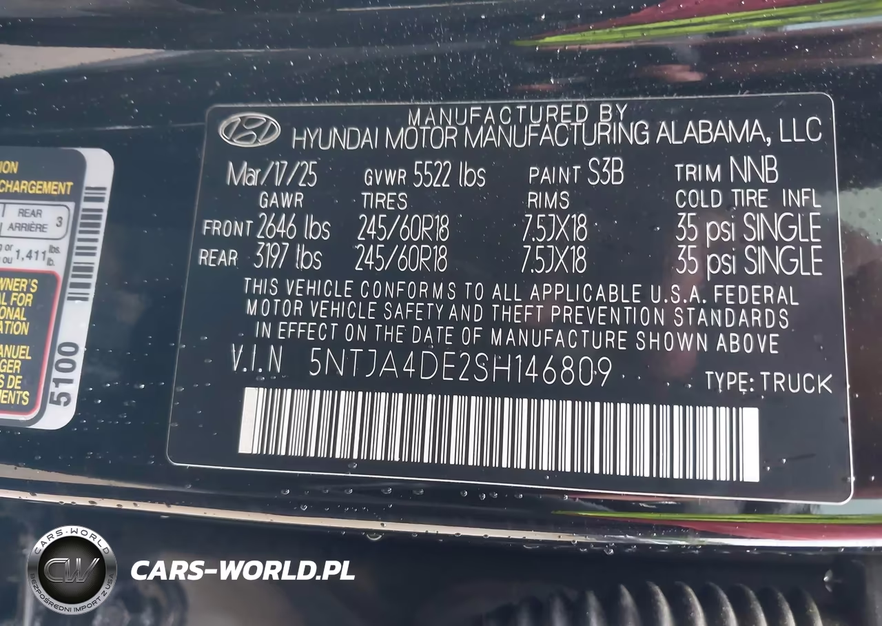 2025 Hyundai Santa Cruz Se VIN:5NTJA4DE2SH146809 - 9